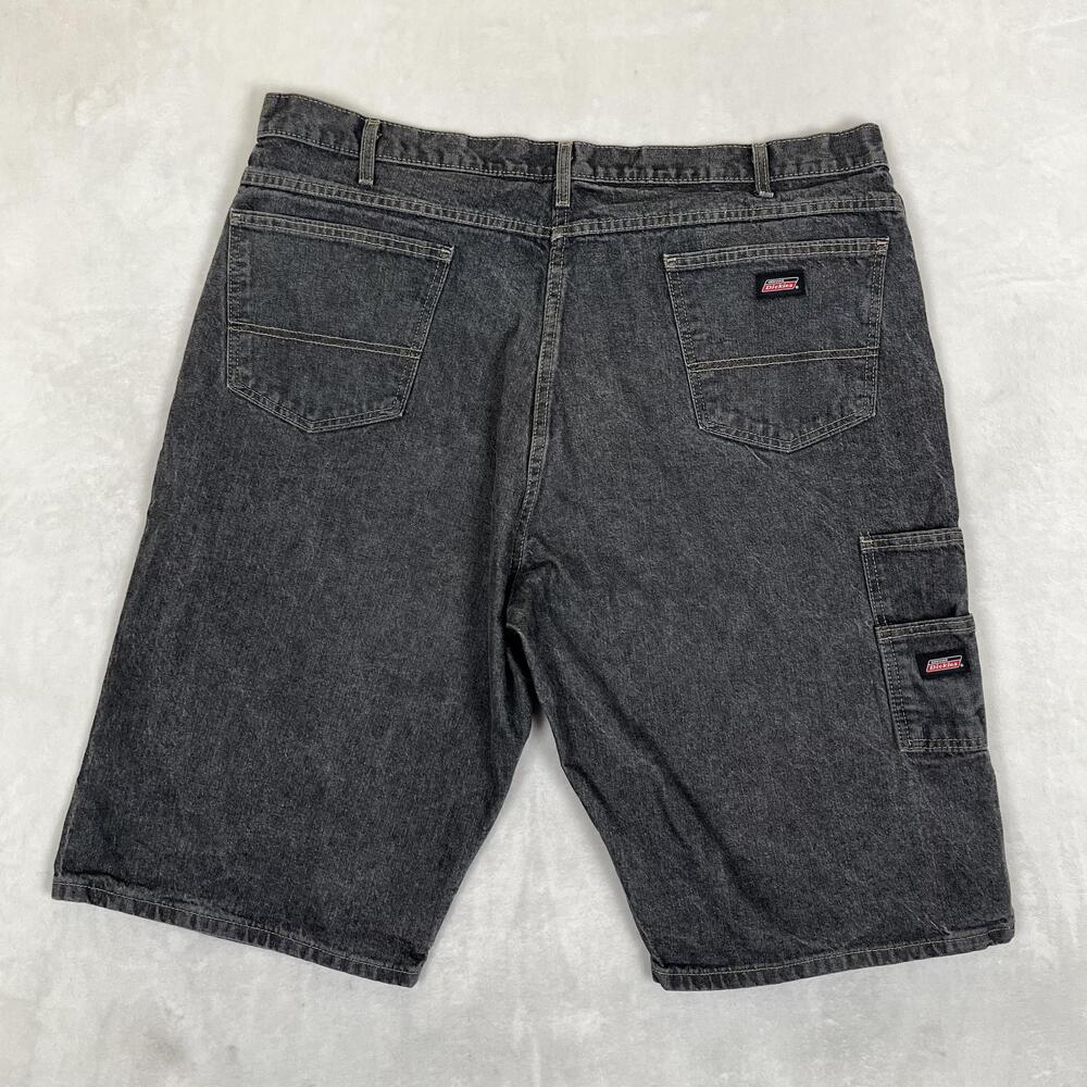 Vintage Dickies Carpenter Shorts Mens 42 Gray Denim 15 Inseam Utility Y2K READ